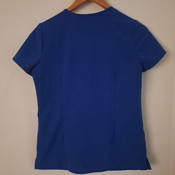 FIGS Women's Technical Collection Casma Royal Blue Scrub Top Sz XXS - Picture 2 of 7